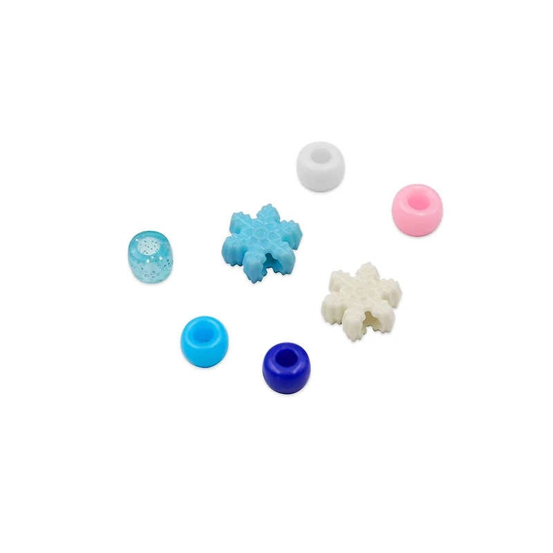 Blue, White & Pink Snowflake Bead Mix by Creatology™