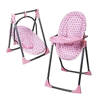 Lissi Baby Doll 6-in-1 Convertible Highchair Play Set