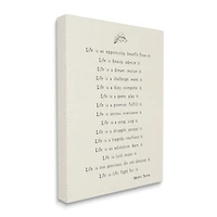 Stupell Industries Uplifting Inspirational Mother Theresa Life Quote Canvas Wall Art