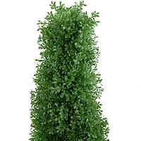 4ft. Unlit Artificial Boxwood Cone Topiary Tree with Pot