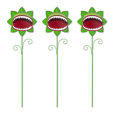 Glitzhome® 24"H Halloween Metal Chomper Yard Stake Set