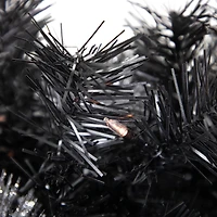 36" LED Black Bristle Artificial Christmas Wreath