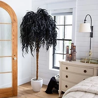 6ft. Artificial Halloween Black Willow Tree