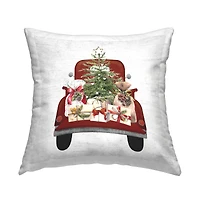 Stupell Industries Holiday Christmas Tree Gifts Throw Pillow