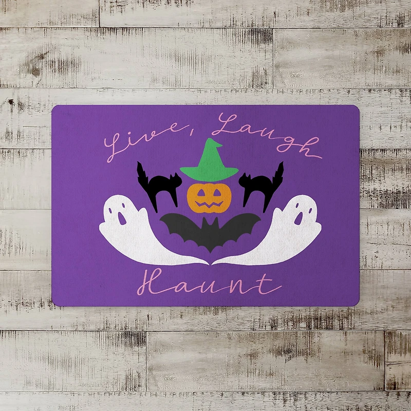 Live Laugh Haunt Floor Mat