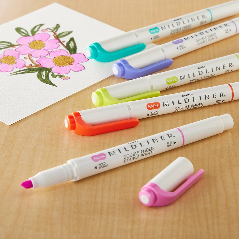 Zebra Mildliner™ Refresh Double Ended Highlighter Set