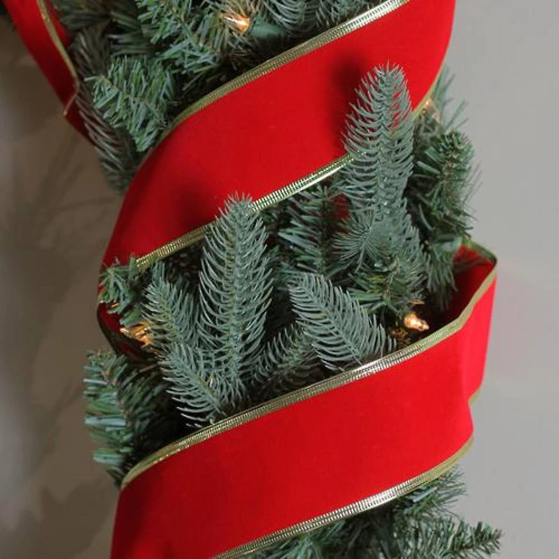 2.5" x 10yd. Wired Christmas Craft Ribbon