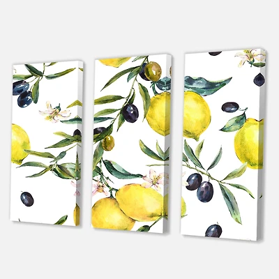 Designart - Lemon and Olive Branches II