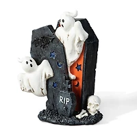 Glitzhome® 9.75" Halloween Ghost Gravestone Table Décor
