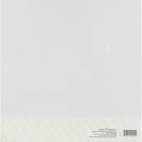 Core'dinations® White Canvas  12" x 12" Premium Cardstock, 20 Sheets