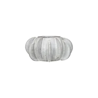 Hello Honey® 4.25" White Reactive Glaze Speckled Stoneware Planter