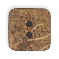 Dritz® 35mm Blue Sustainable Coconut Square Button, 3ct.