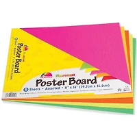 Pacon® Fluorescent 11" x 14" Poster Board, 5ct.
