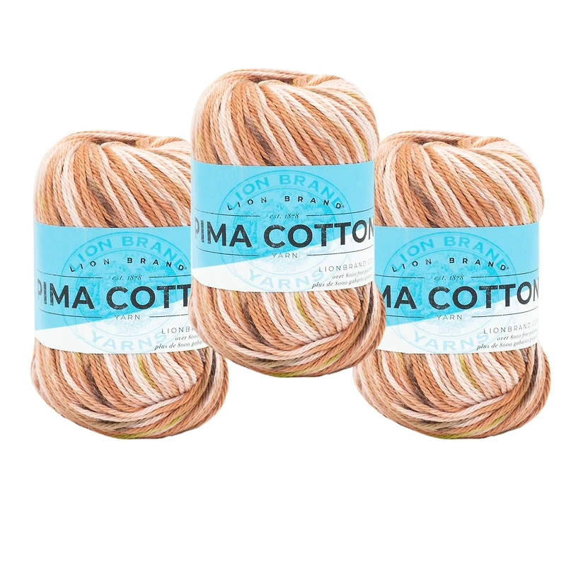 3 Pack Lion Brand® Pima Cotton Yarn