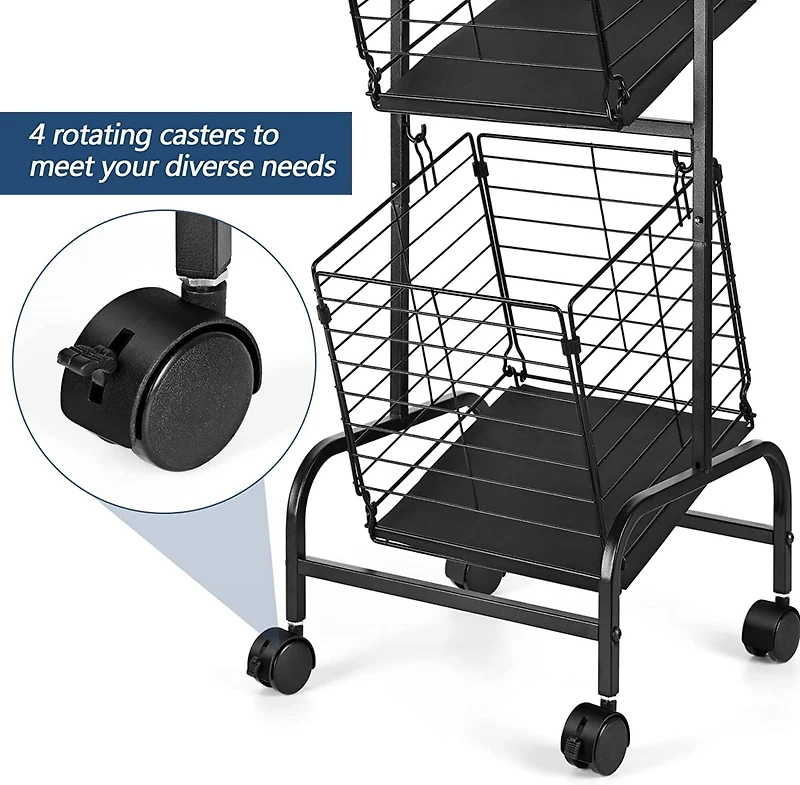 NEX™ Black 3-Tier Fruit Basket Stand