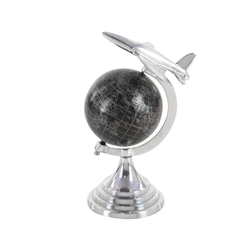 12" Silver Aluminum Glam Globe