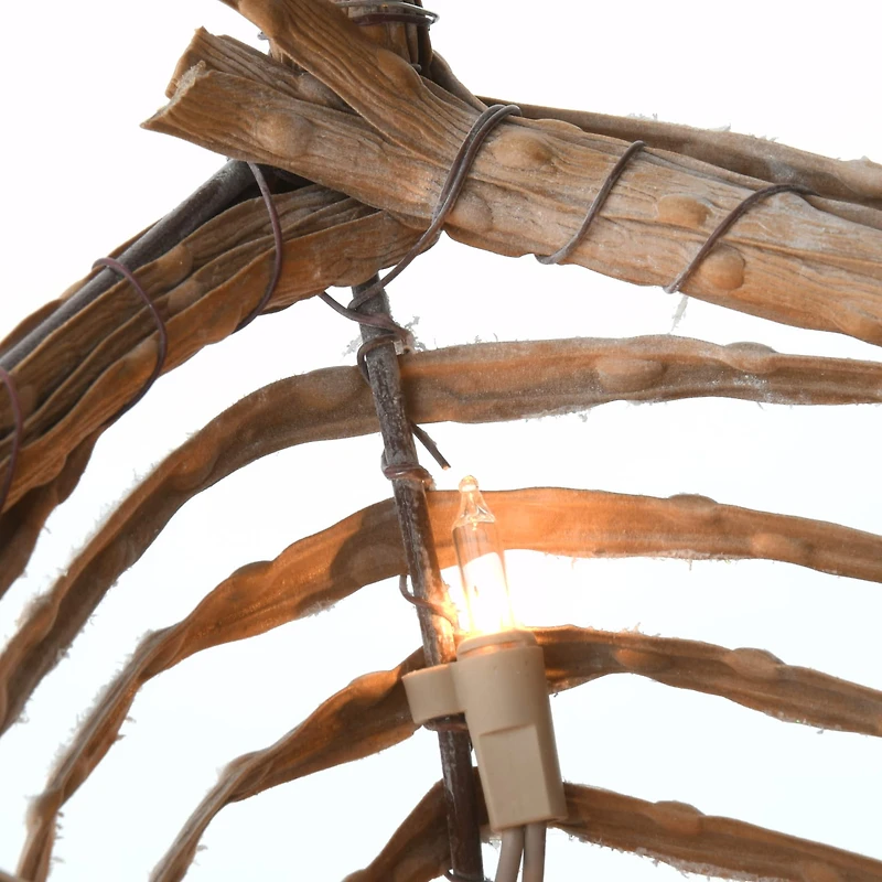 60" Pre-Lit Champagne Vine Lamppost