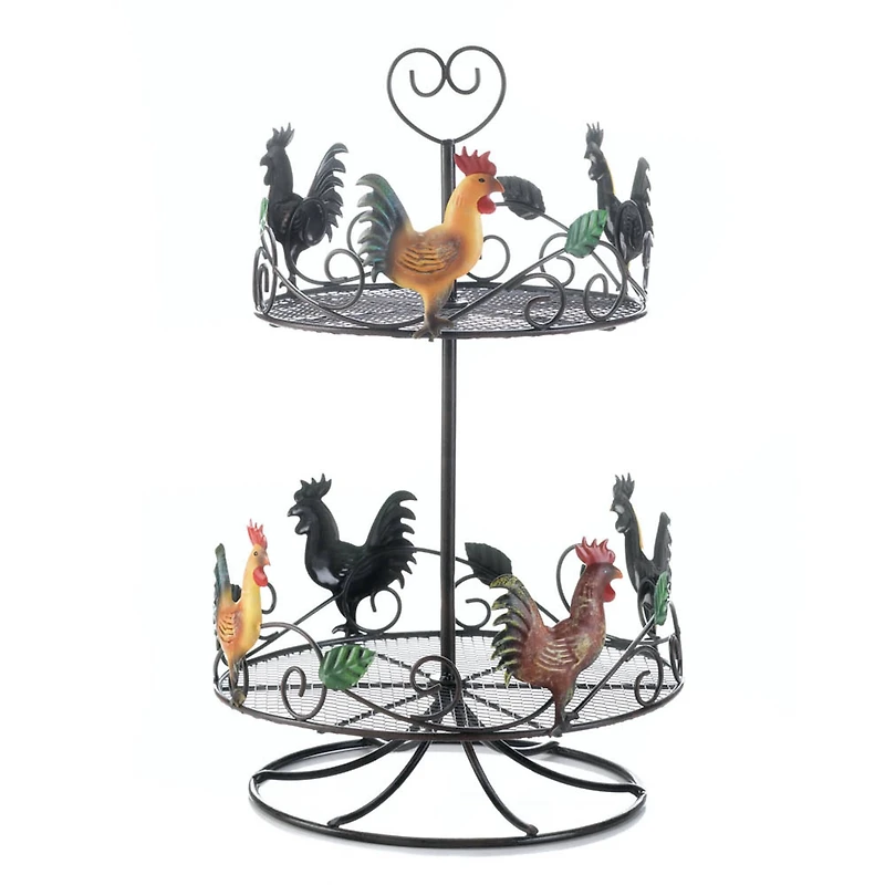 17" Rooster 2 Tier Countertop Rack
