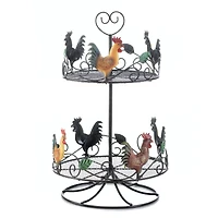 17" Rooster 2 Tier Countertop Rack