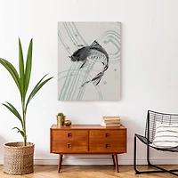 Koi on Ripple Canvas Wall Art