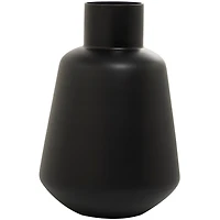The Novogratz Black Glass Vase 10" x 10" x 15"