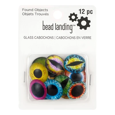 Found Objects Mixed Large Eye Glass Cabochons by Bead Landing™