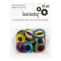 Found Objects Mixed Large Eye Glass Cabochons by Bead Landing™
