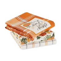 DII® Crazy Pumpkin Lady Dishtowel Set