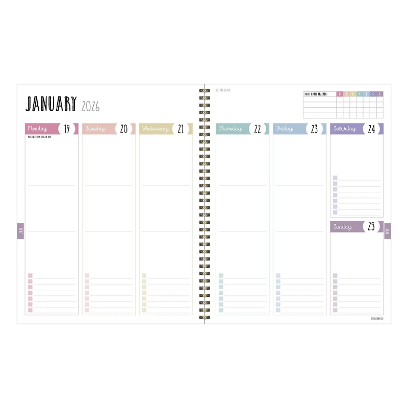 TF Publishing 2025-2026 Biggest Blooms Large Weekly/Monthly Planner