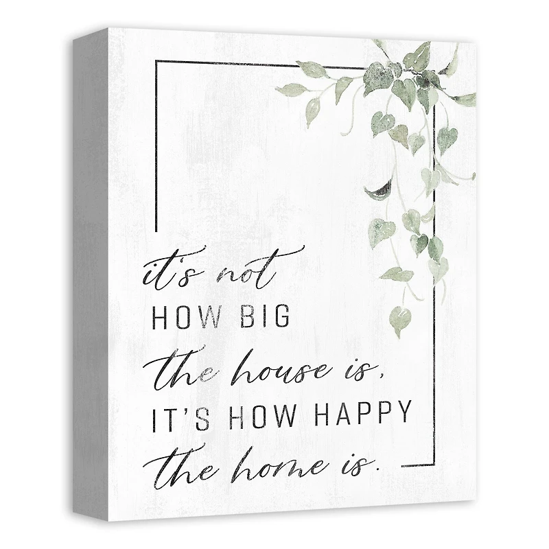 Happy Home 11" x 14" Canvas Wall Art