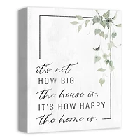 Happy Home 11" x 14" Canvas Wall Art