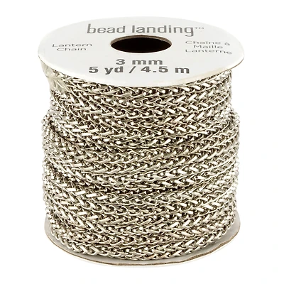 5yd. Rhodium Lantern Chain by Bead Landing™