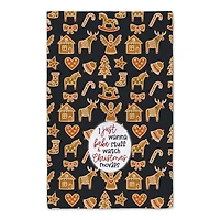 Xmas Movies And Baking Cookie Tea Towels - Set of 2