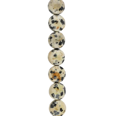 Faceted Dalmatian Jasper Coin, 8mm by Bead Landing™