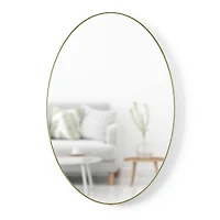 Umbra 36" Brass Hubba Oval Mirror