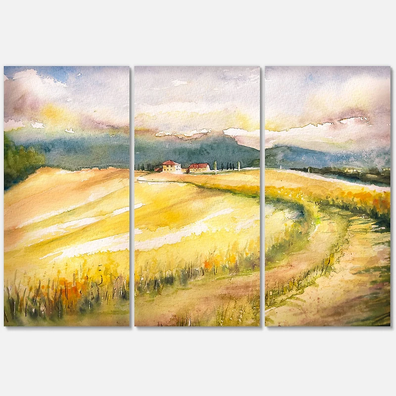 Designart - Golden Fields of Tuscany Italy