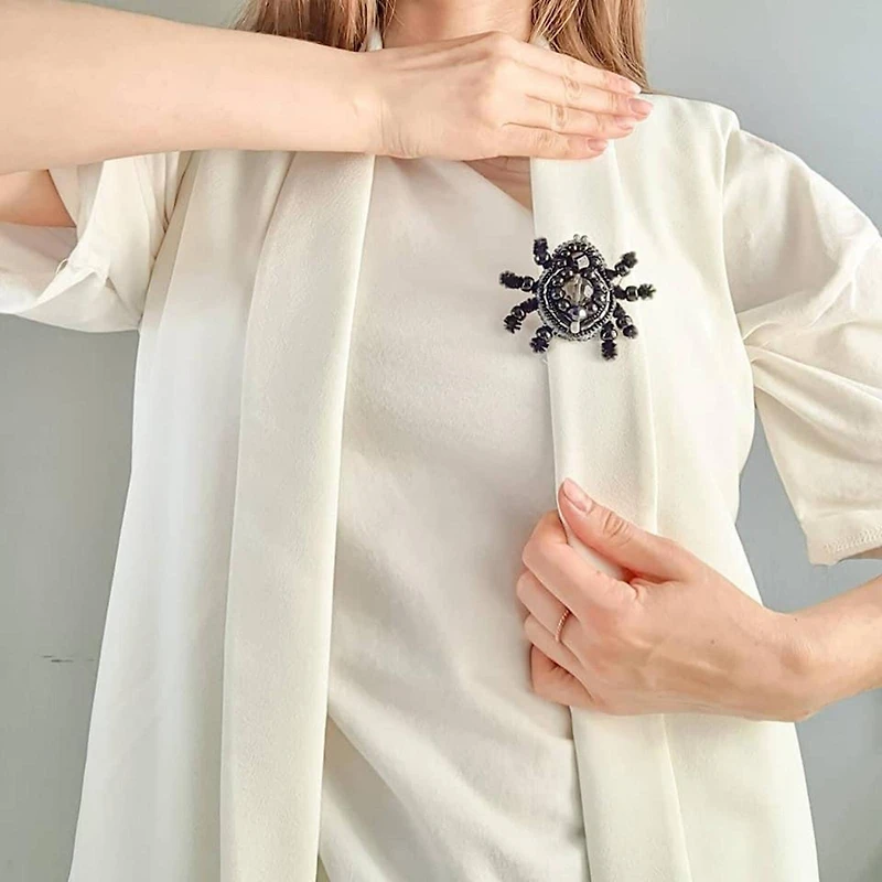 Crystal Art Beadwork Kit For Creating Broоch Spider