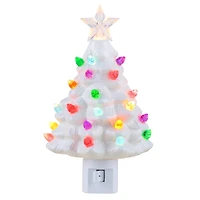 White Nostalgic Christmas Tree Nightlight, 2ct.