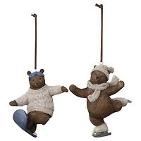 Skate & Snowboard Bear Ornament Set