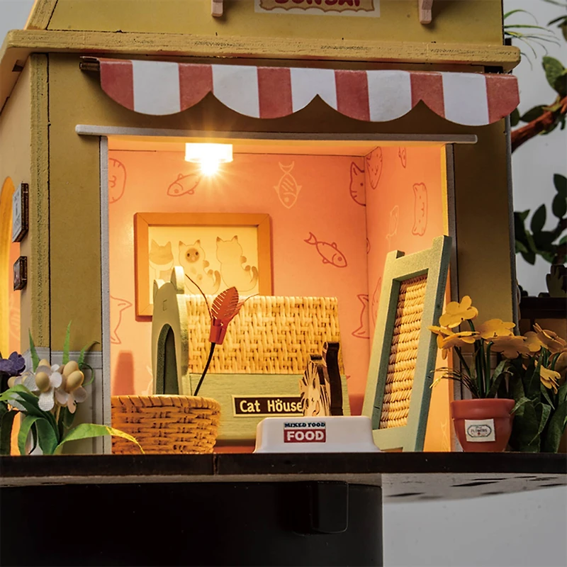 Rolife® Cat House DIY Miniature House Kit