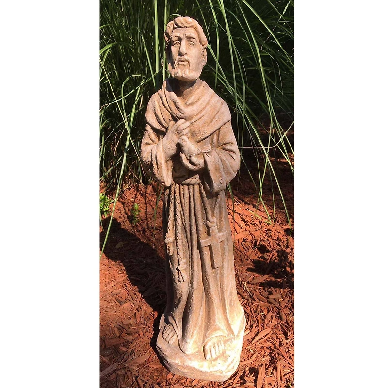 Santa's Workshop 22.5" Cold Cast St. Francis Statue