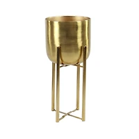 CosmoLiving by Cosmopolitan Gold Metal Glam Planter Set