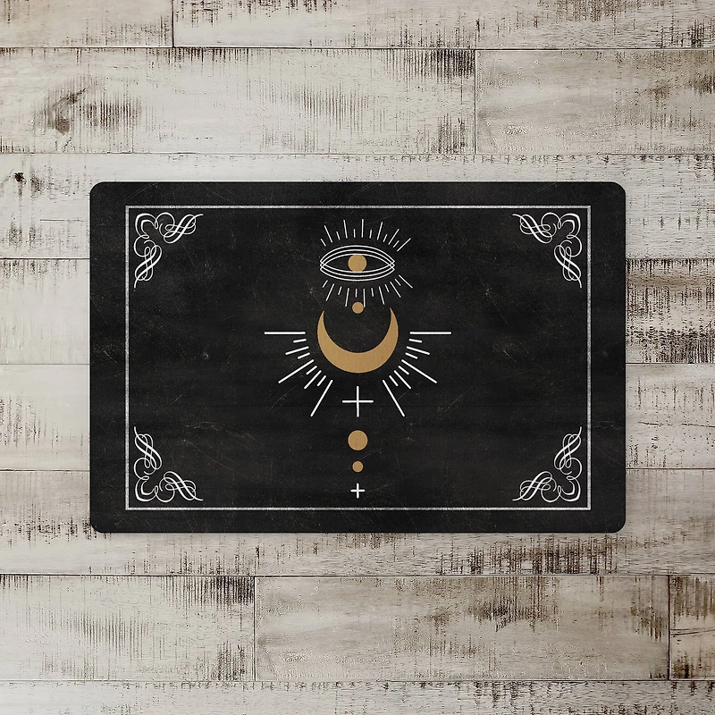 Eye Moon Boarder 1 27" x 18" Floor Mat