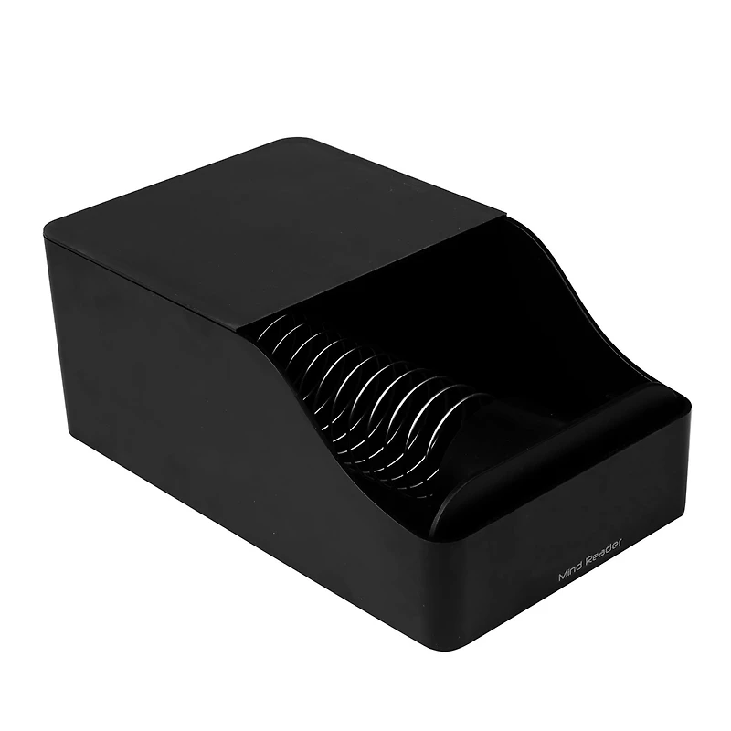 Mind Reader Black Single-Serve Hot Coffee Cup Sleeve Holder and Dispenser