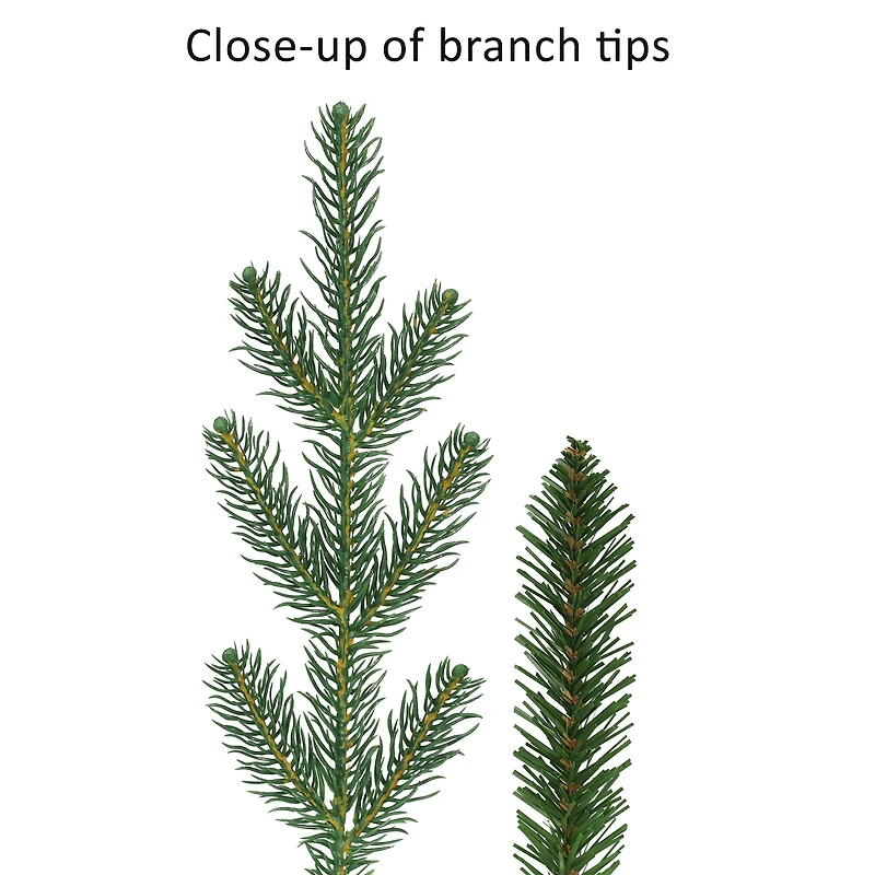 6.5ft. Pre-Lit Hillside Spruce Artificial Tree, Clear Lights