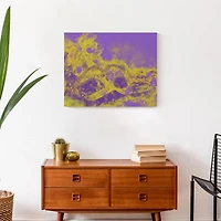 Purple & Gold Mask Canvas Wall Art