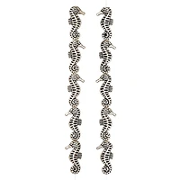 12 Packs: 10 ct. (120 total) Antique Silver Seahorse Metal Beads, 21mm by Bead Landing™