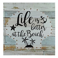 LED Beach Wall Art Plaque