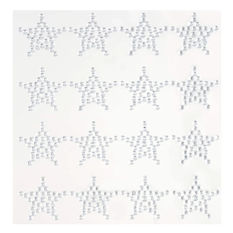 12 Packs: 16 ct. (192 total) Clear Star Bling Stickers by Recollections™