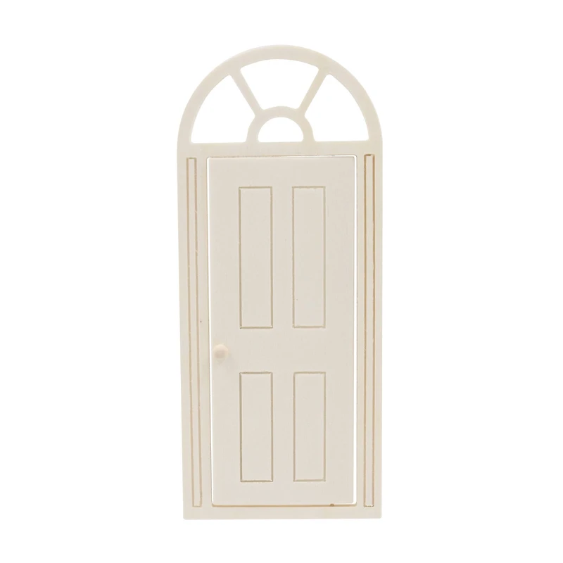 Mini White Door with Arch Top Window by Ashland®
